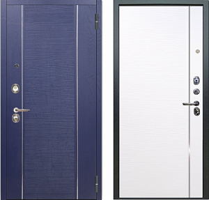 Товар Дверь Аргус ЛЮКС 3К Дижон-Роял-Вуд-Синий  Антик серебро DIS006853